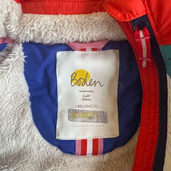 Mini Boden warm winter jacket size 3-4Y 104cm - Picture 4 of 4